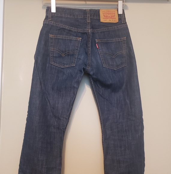 Levi's 514 Boys Straight Fit Jeans, DARK WASH ~ SIZE 10R - Picture 2 of 7
